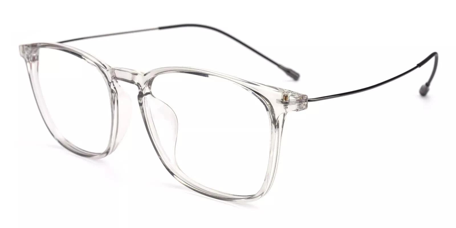 Norwalk Gray & Clear Prescription Glasses Side