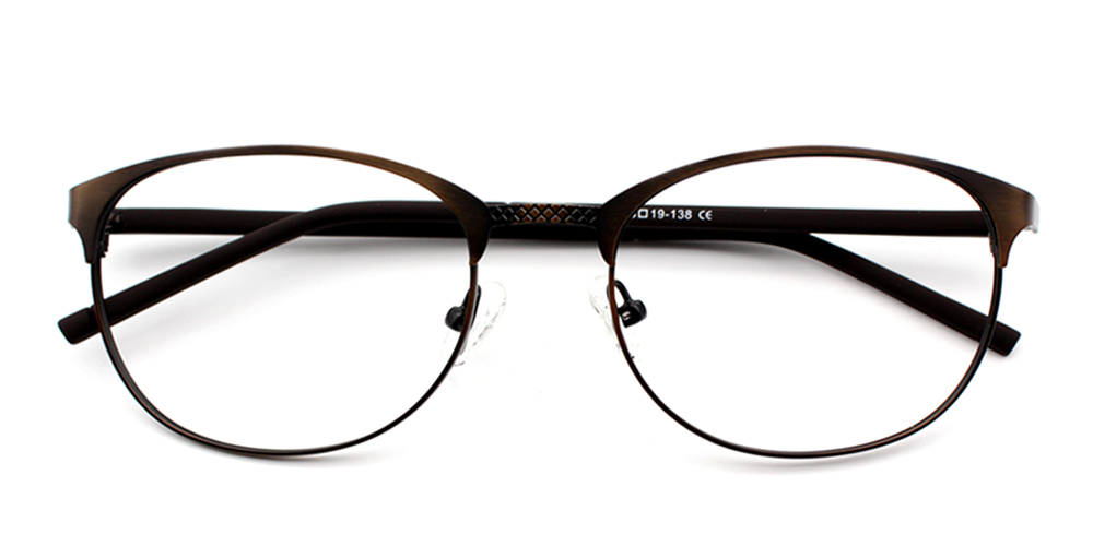 Samy Brown Prescription Glasses Front