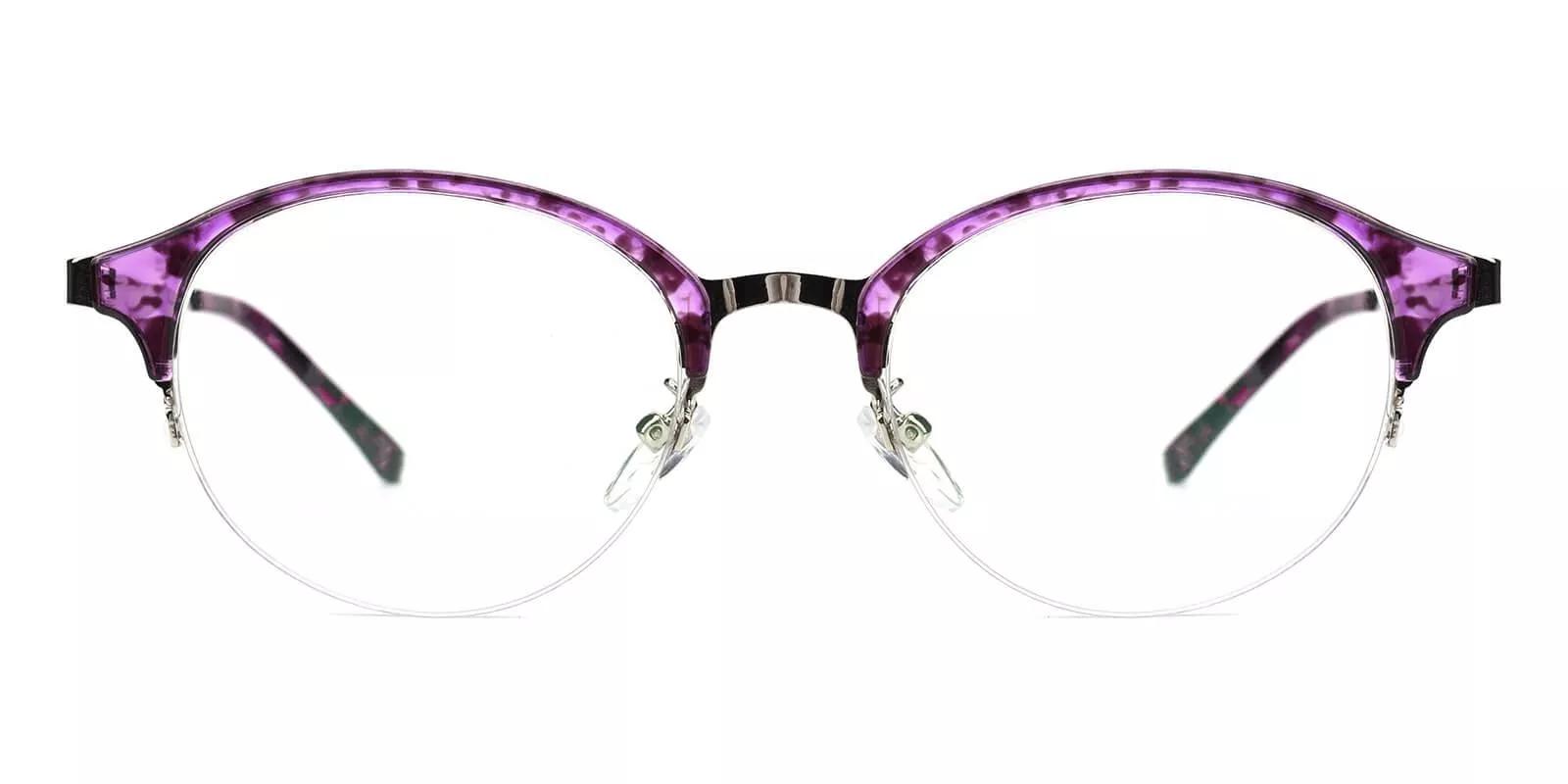 Meridian Purple Prescription Glasses Face