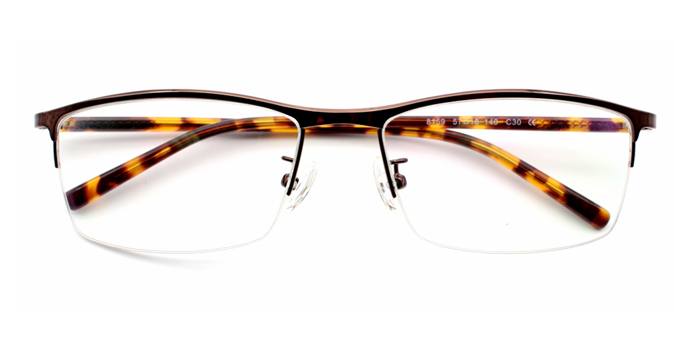 Nael Tortoiseshell Prescription Glasses Front