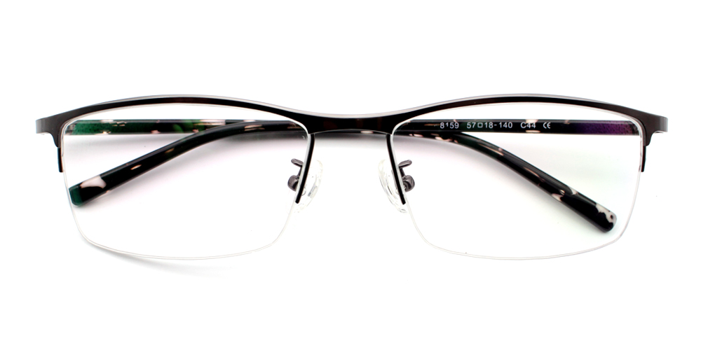 Nael Gray Prescription Glasses Front