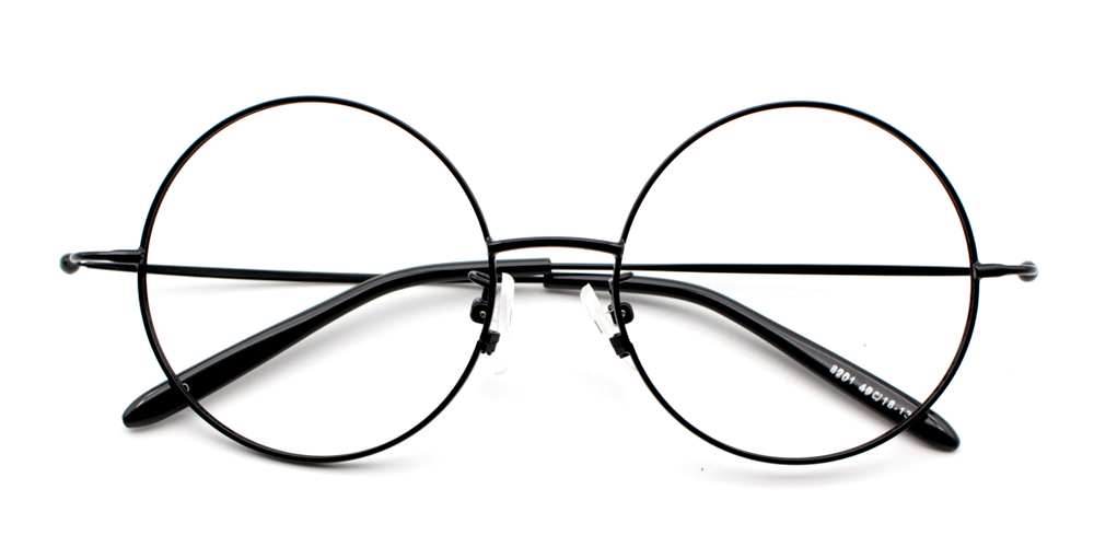 Charly Black Prescription Glasses Front