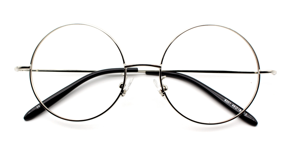 Charly Silver Prescription Glasses Front