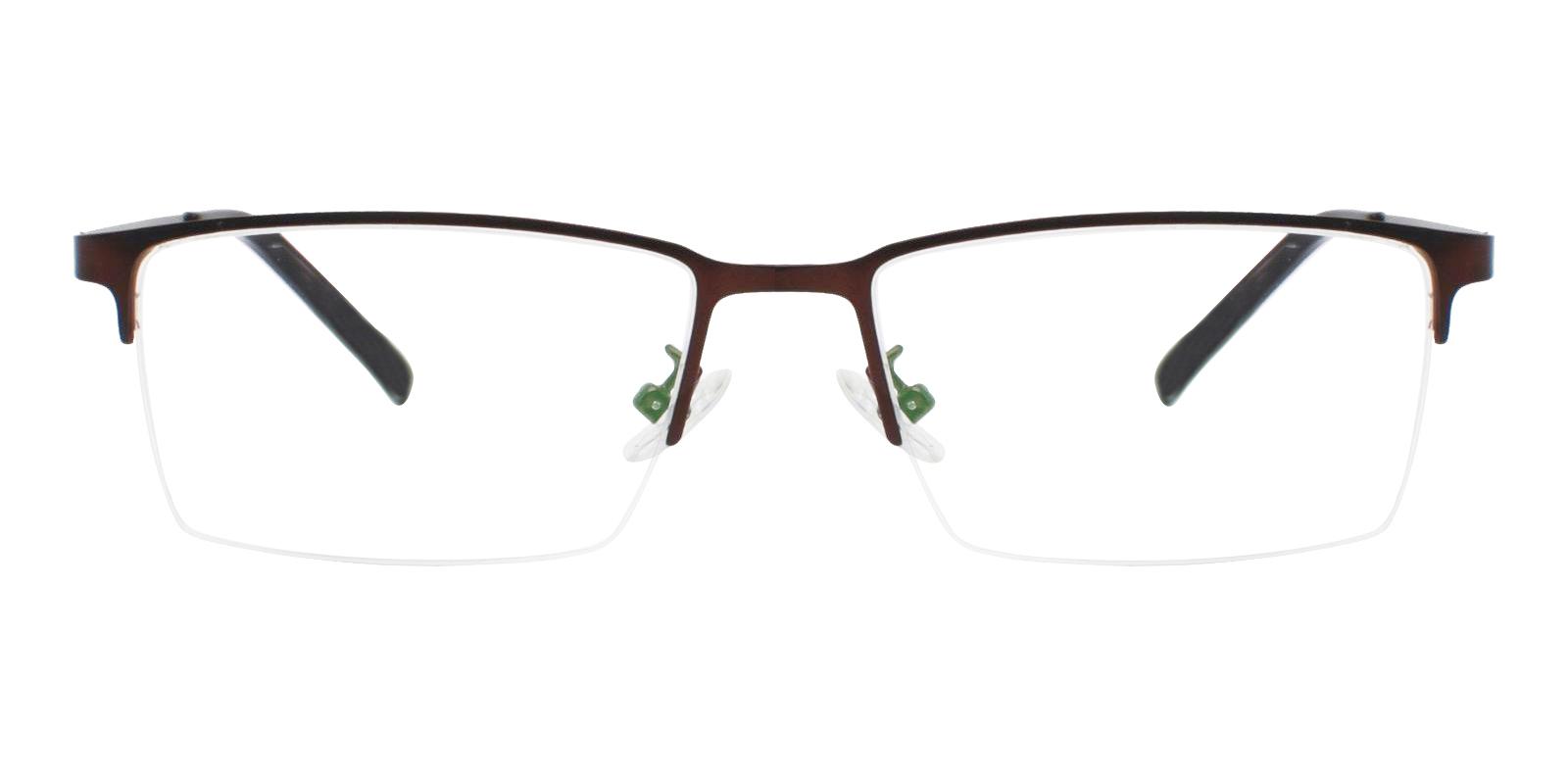 Florian Brown Prescription Glasses Face