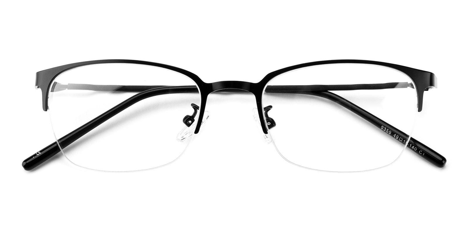Shaina Black Prescription Glasses Front