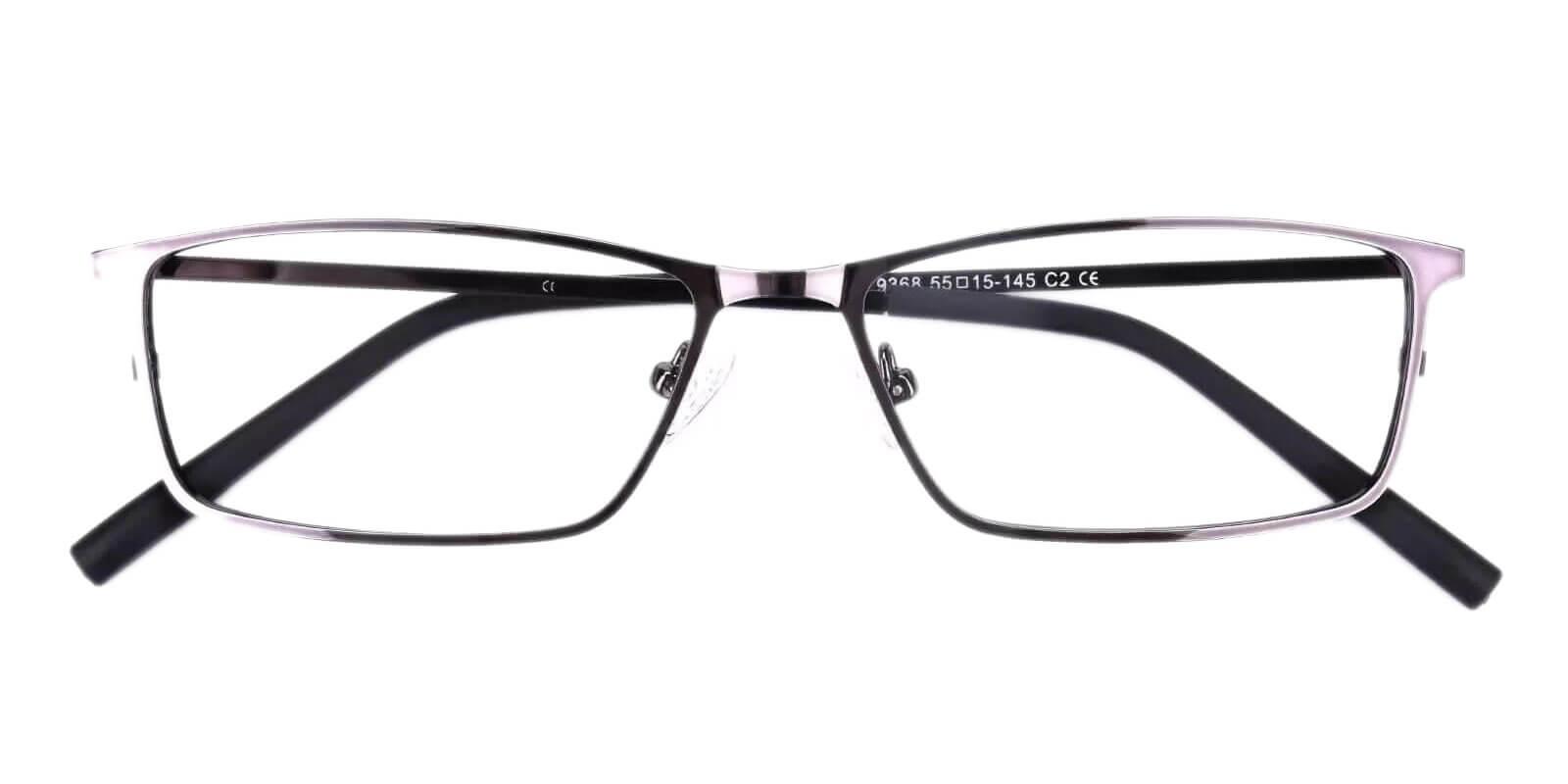 Asma Gray Prescription Glasses Front