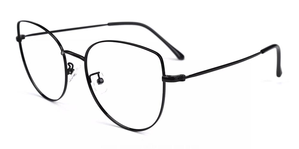 Beaumont Black Prescription Glasses Side