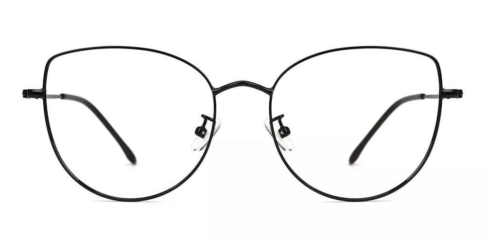 Beaumont Black Prescription Glasses Face