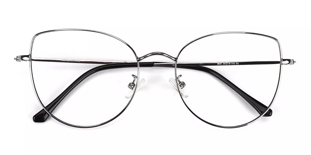 Beaumont Silver Prescription Glasses Front