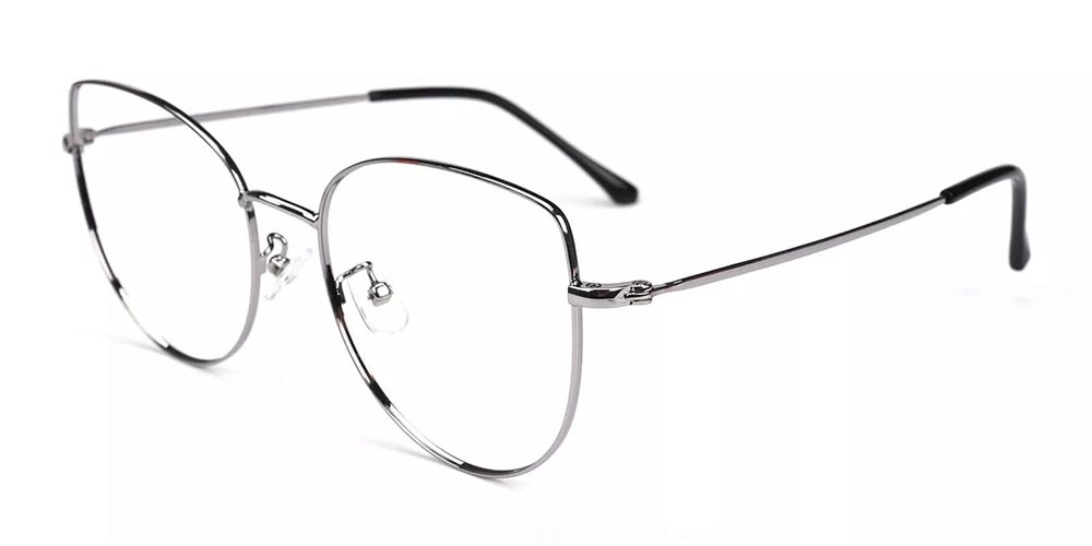 Beaumont Silver Prescription Glasses Side