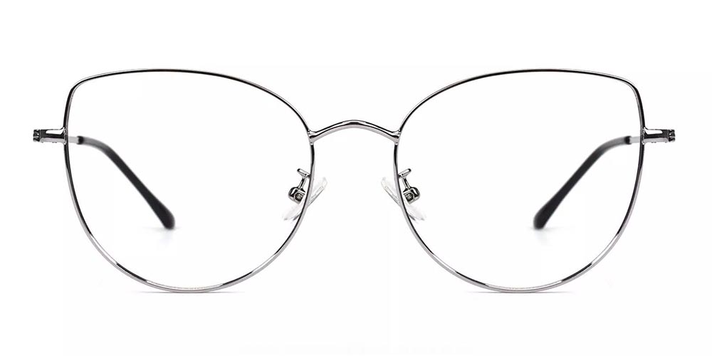 Beaumont Silver Prescription Glasses Face