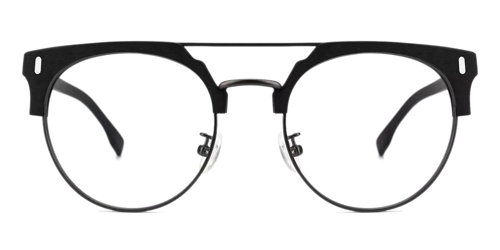 Evan Black Prescription Glasses Face