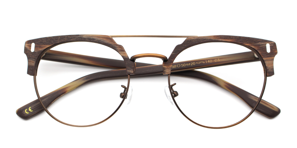 Evan Brown Prescription Glasses Front
