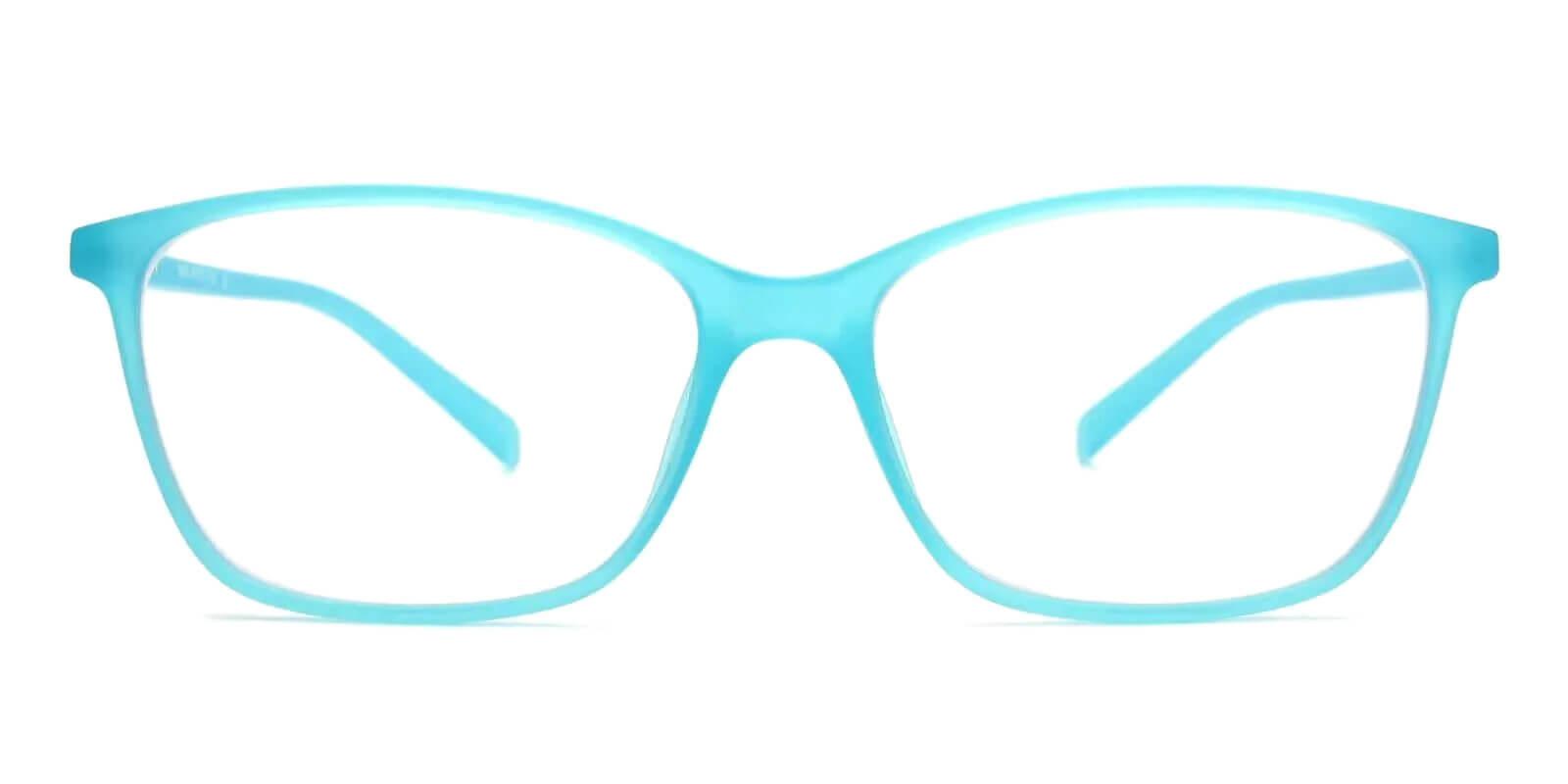 Bella Blue Prescription Glasses Face