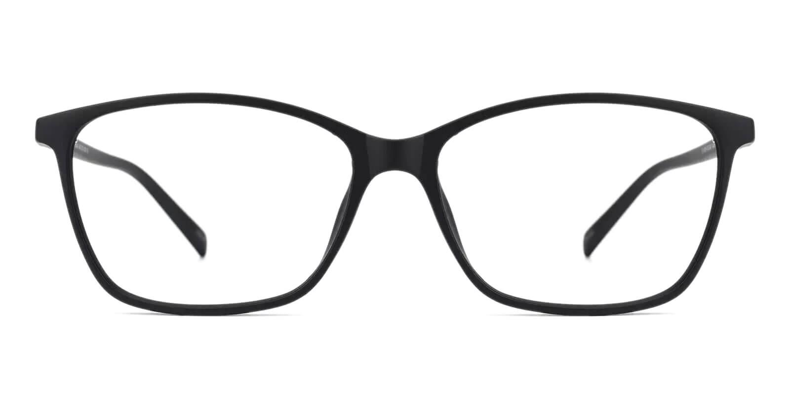 Bella Black Prescription Glasses Face