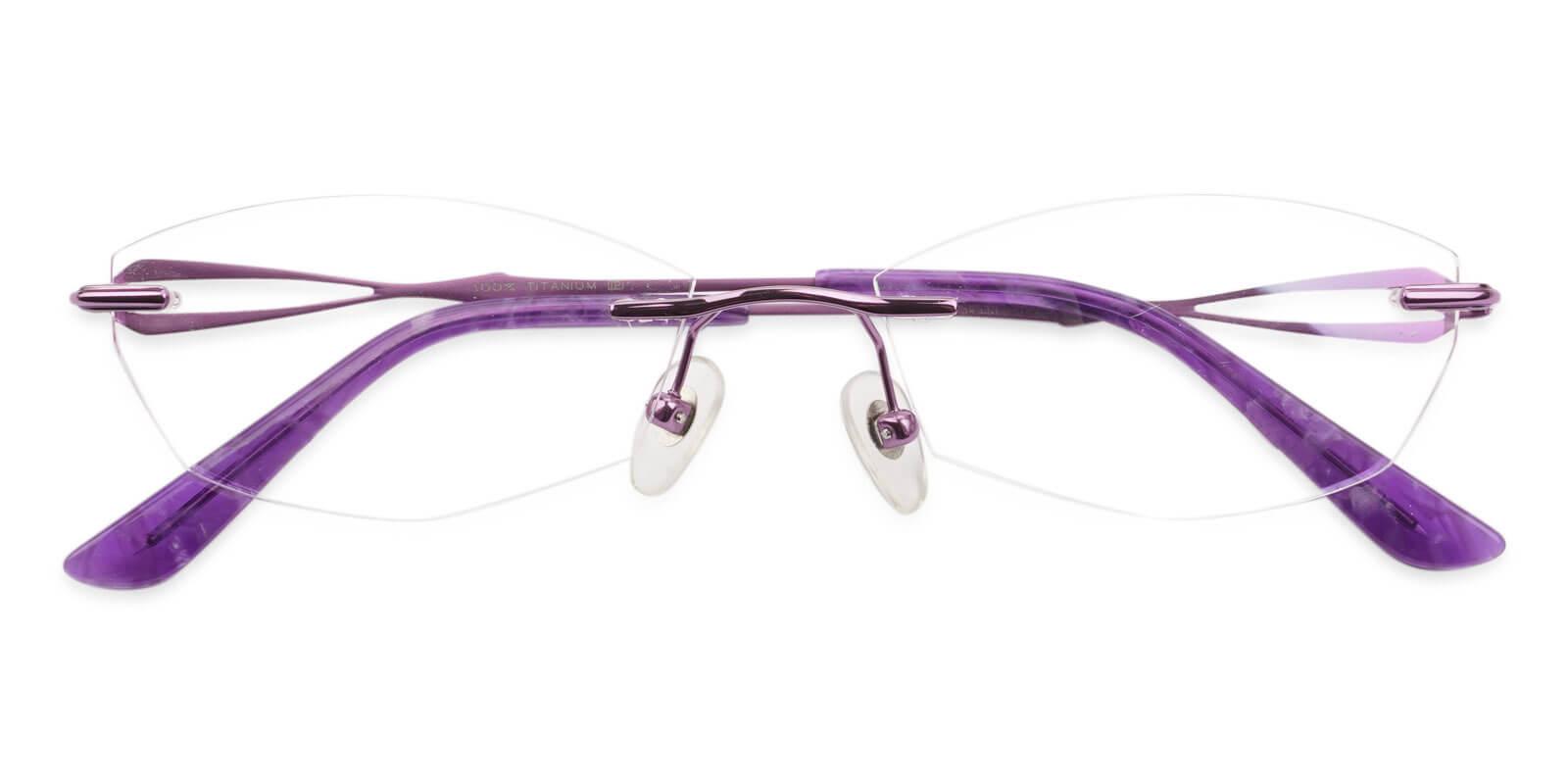 Olivia Purple Titanium Glasses Front