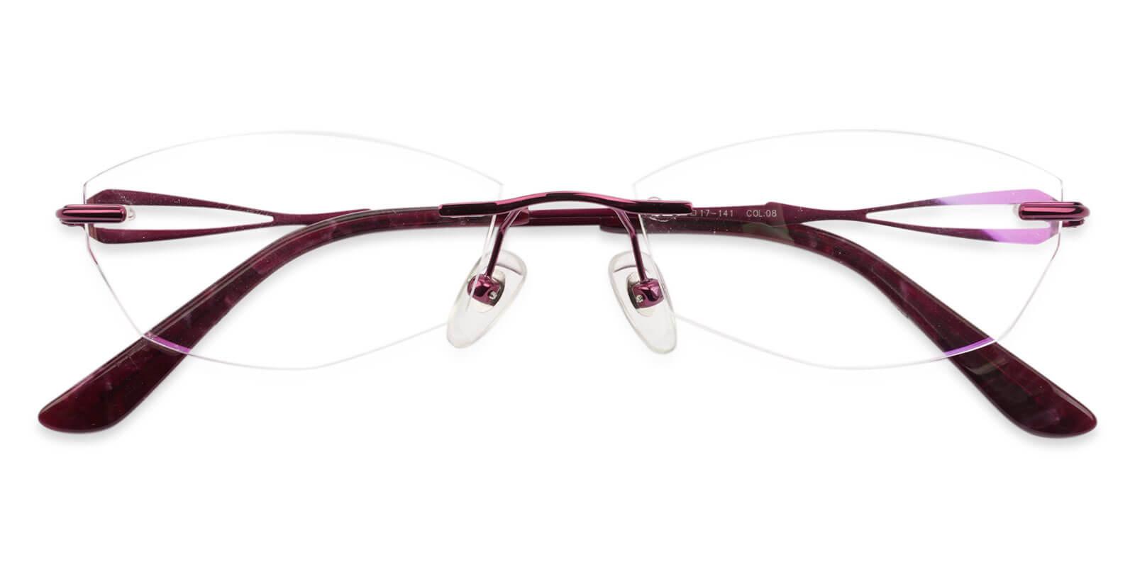 Olivia Red Titanium Glasses Front