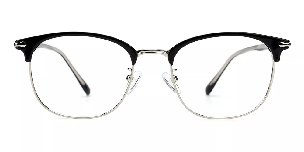 Kansas Black Prescription Glasses Face