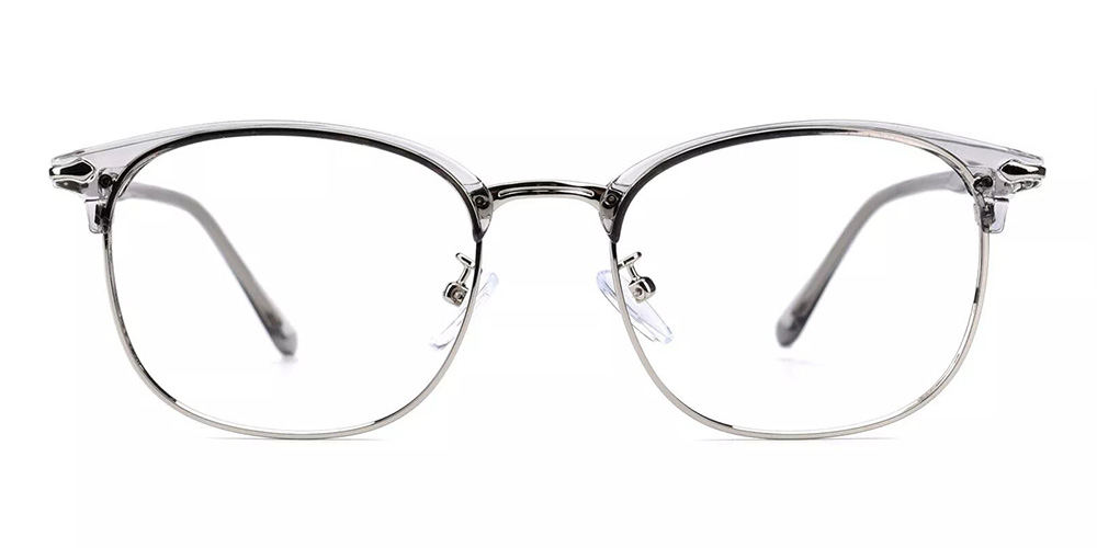 Kansas Gray Prescription Glasses Face
