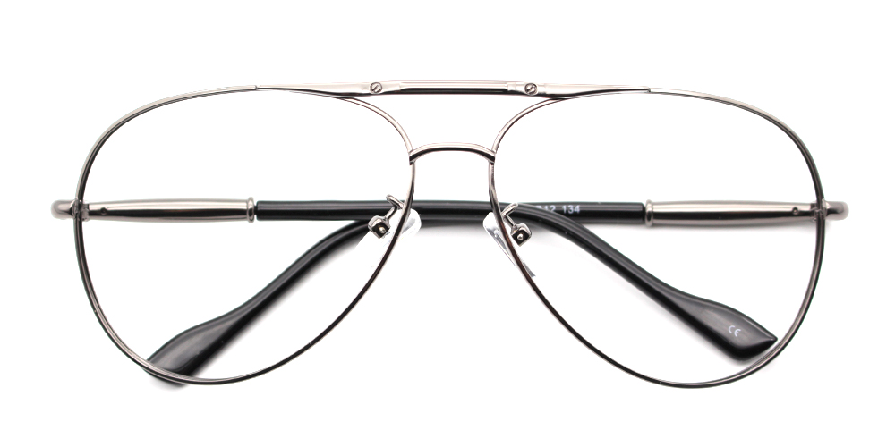 Matthew Silver Prescription Glasses Front