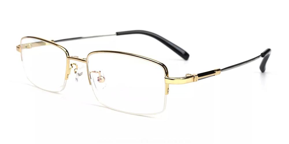 Rochester Gold Clip On Sunglasses Side