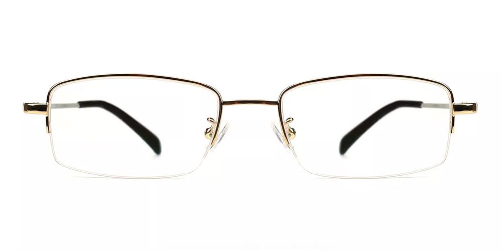 Rochester Gold Clip On Sunglasses Face