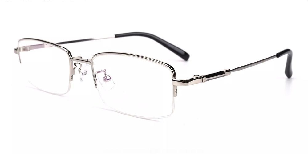 Rochester Silver Clip On Sunglasses Side
