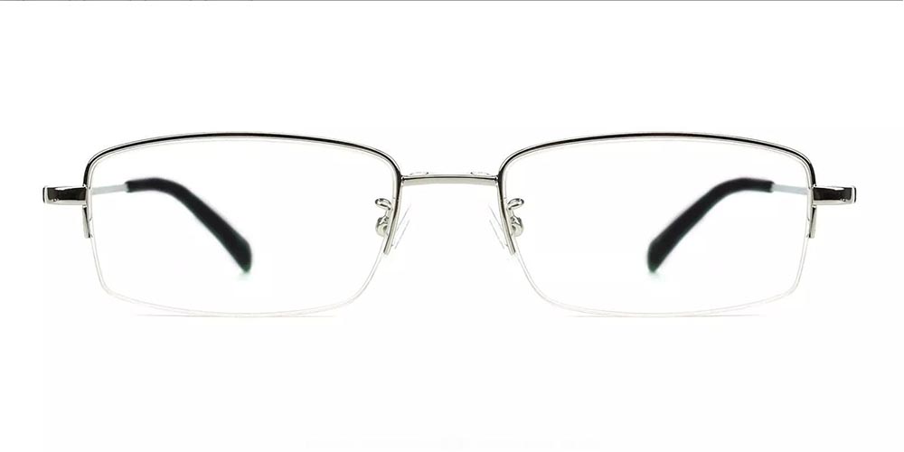Rochester Silver Clip On Sunglasses Face