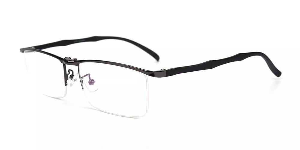 Arvada Gray Clip On Sunglasses Side