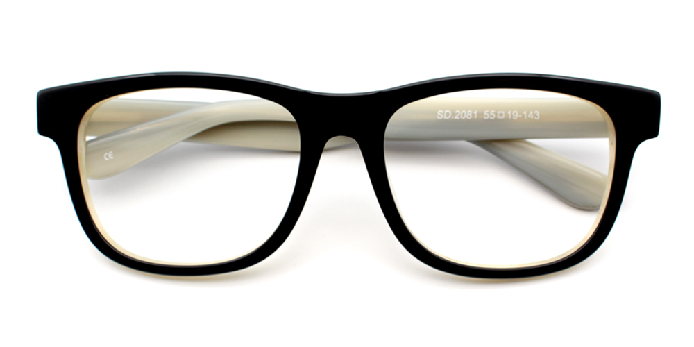 Nassim White Prescription Glasses Front