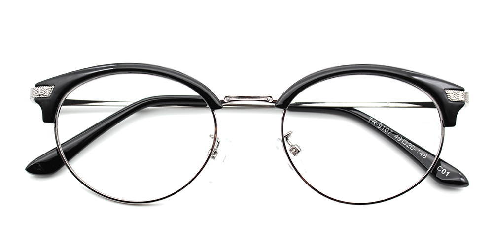 Eli Black Prescription Glasses Front