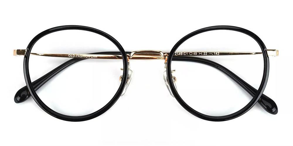 Lamont Black Prescription Glasses Front