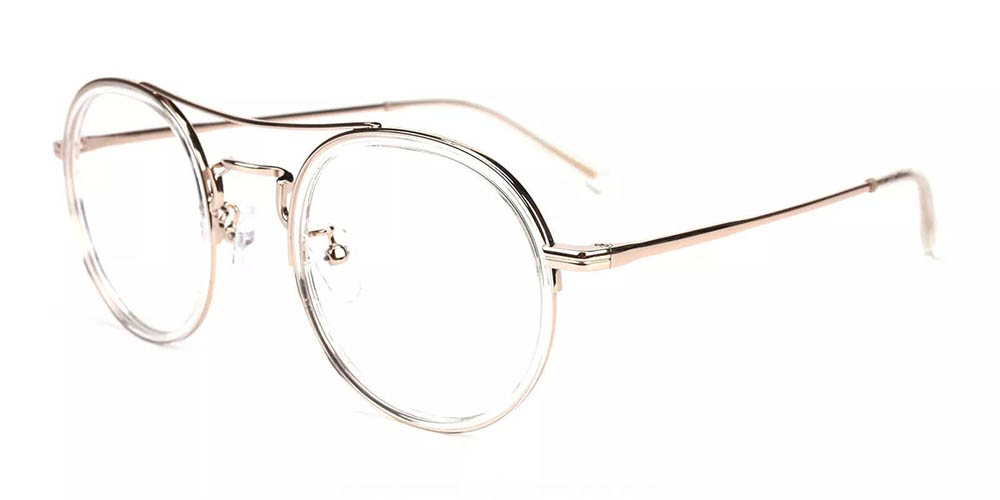 Lancaster Clear Prescription Glasses Side