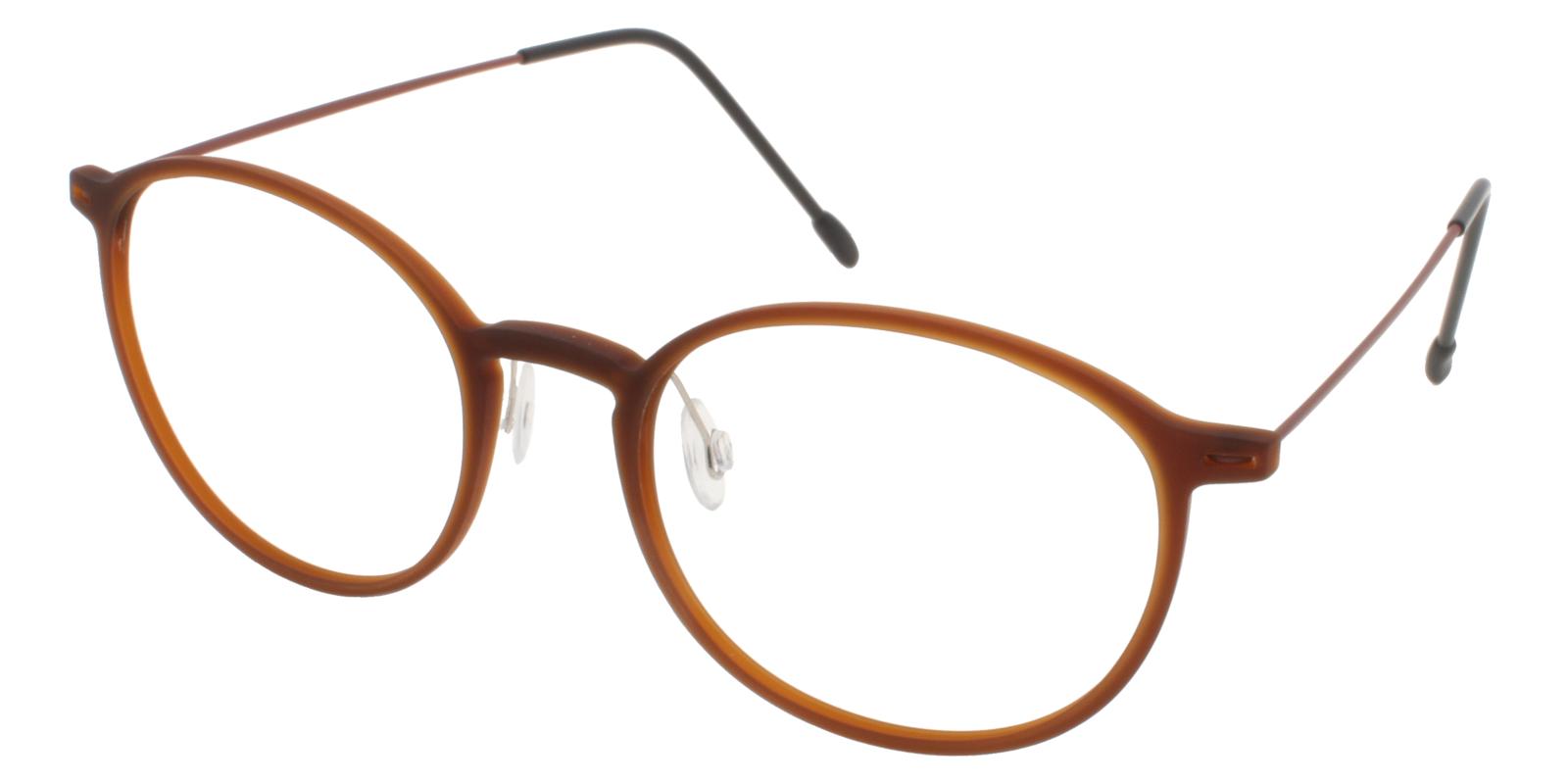 Rania Brown Prescription Glasses Side
