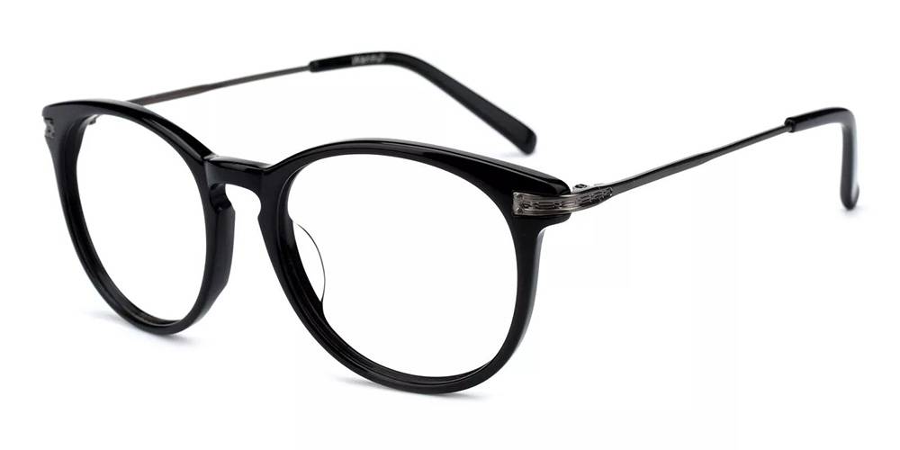 Paterson Black Prescription Glasses Side