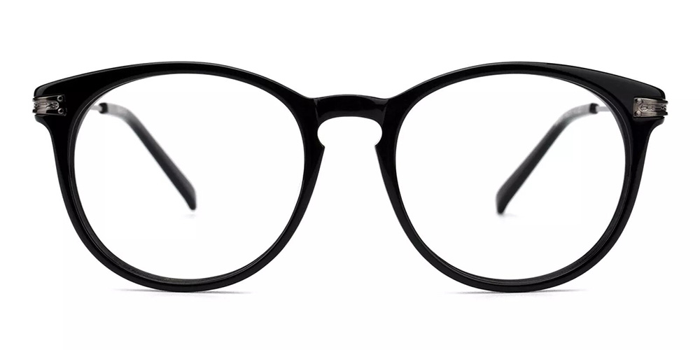 Paterson Black Prescription Glasses Face