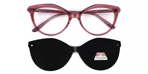 Provo Red Clip On Sunglasses Provo Red Clip On Sunglasses